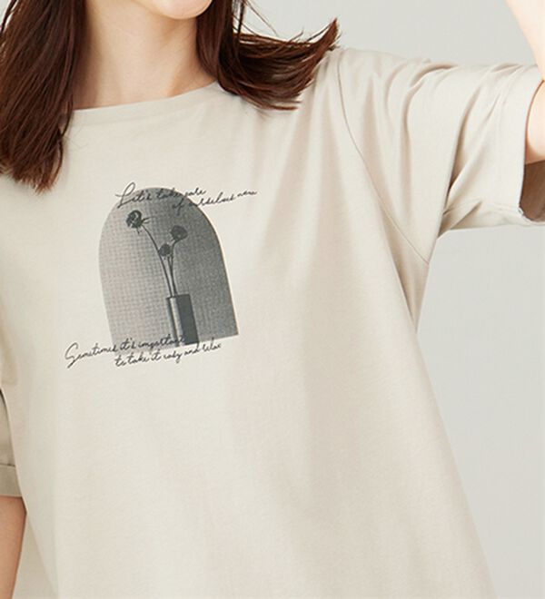 BELLUNA（ベルーナ）の「ヒンヤリ！着映えプリントプルオーバー（カットソー）」｜詳細画像