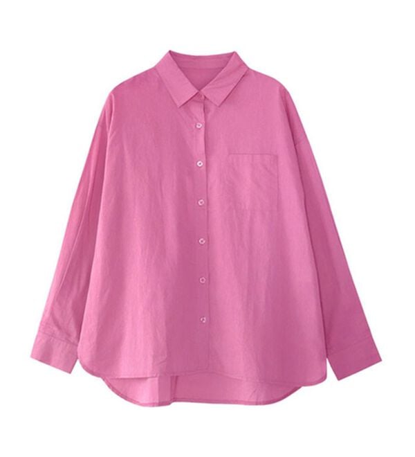 Pierrot（ピエロ）の「綿１００％オーバーサイズシャツ（シャツ）」｜詳細画像