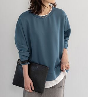 BELLUNA（ベルーナ）の「重ね着風とろみ素材プルオーバー（カットソー）」｜詳細画像