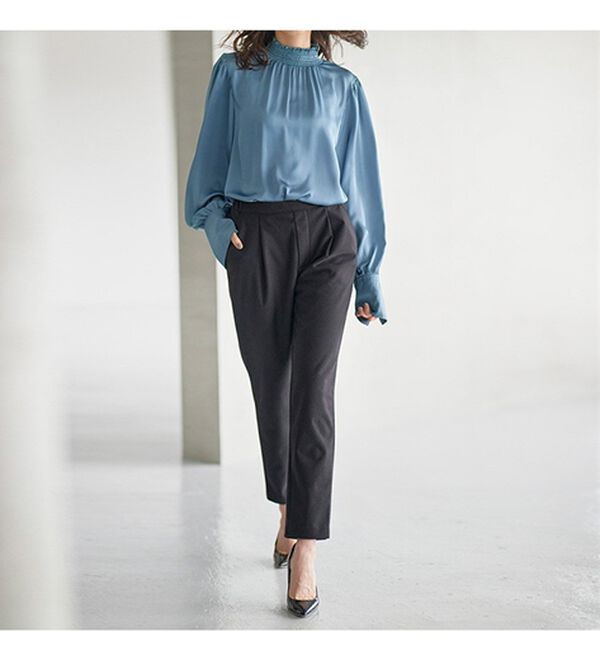 RANAN（ラナン）の「キレイ見え！防風テーパードパンツ（テーパードパンツ）」｜詳細画像