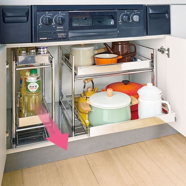 「シンク下引出し収納ラック（シンク下収納）」｜詳細画像