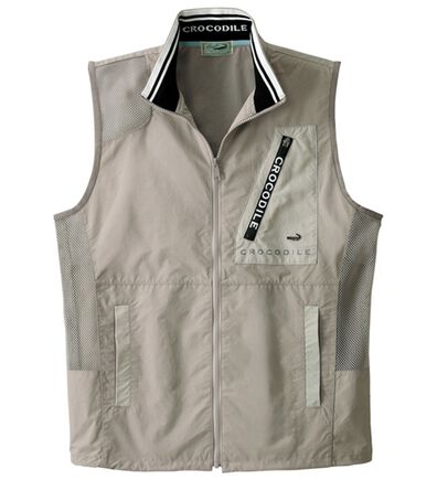 「＜クロコダイル＞エアースルー多機能ベスト（メンズベスト）」