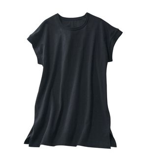 LAVIENNE（ラヴィエンヌ）の「大人世代のキレイに着こなすＴシャツ（Tシャツ）」｜ブラック