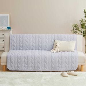 iellio（イエリオ）の「綿１００％タオル地ソファカバー（ソファーカバー）」｜ブルーグレー