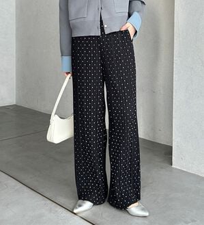 GeeRA（ジーラ）の「セルフカットセミワイドプリーツパンツ（フルレングスパンツ）」｜詳細画像