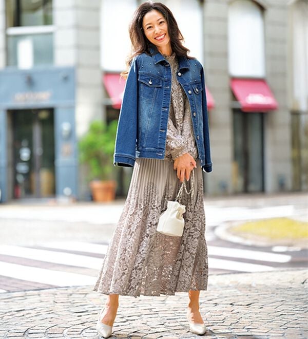 BELLUNA（ベルーナ）の「ボリューム袖総レースブラウス（ブラウス）」｜詳細画像