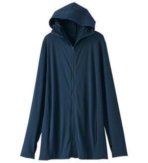 BELLUNA（ベルーナ）の「ひさし付！ＵＶ対策軽量パーカー（パーカー）」｜ネイビー
