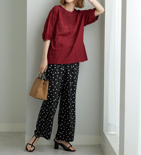 BELLUNA（ベルーナ）の「華やかモチーフレースデザインブラウス（ブラウス）」｜詳細画像