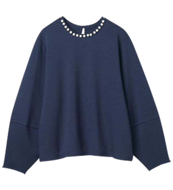 RANAN（ラナン）の「＜ＨＳ＞パール調ネックデザインプルオーバー（カットソー）」｜詳細画像