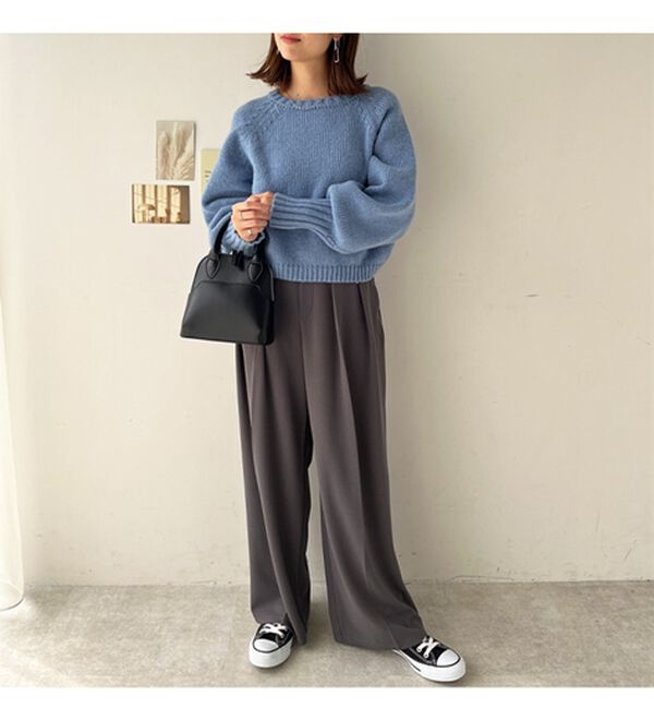 GeeRA（ジーラ）の「ボリュームスリーブショートニット（ニット・セーター）」｜詳細画像