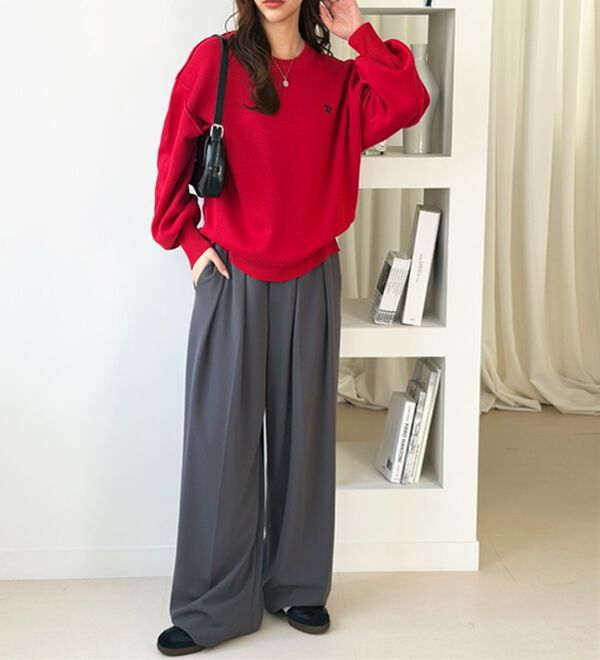 GeeRA（ジーラ）の「【U.S. POLO ASSN.】スウェットライクニット（ニット・セーター）」｜詳細画像