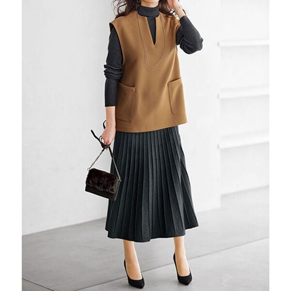 BELLUNA（ベルーナ）の「もちもちタートルネックニットプルオーバー（ニット・セーター）」｜詳細画像