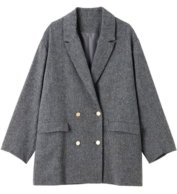 GeeRA（ジーラ）の「オーバーサイズダブルテーラードジャケット（テーラードジャケット）」｜詳細画像