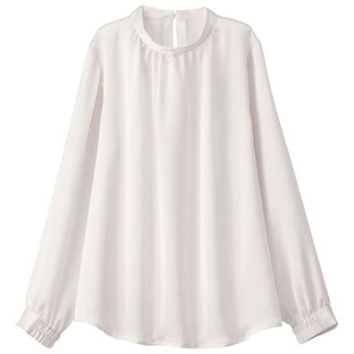 BELLUNA（ベルーナ）の「大人の艶感ヴィンテージサテン素材ブラウス（ブラウス）」