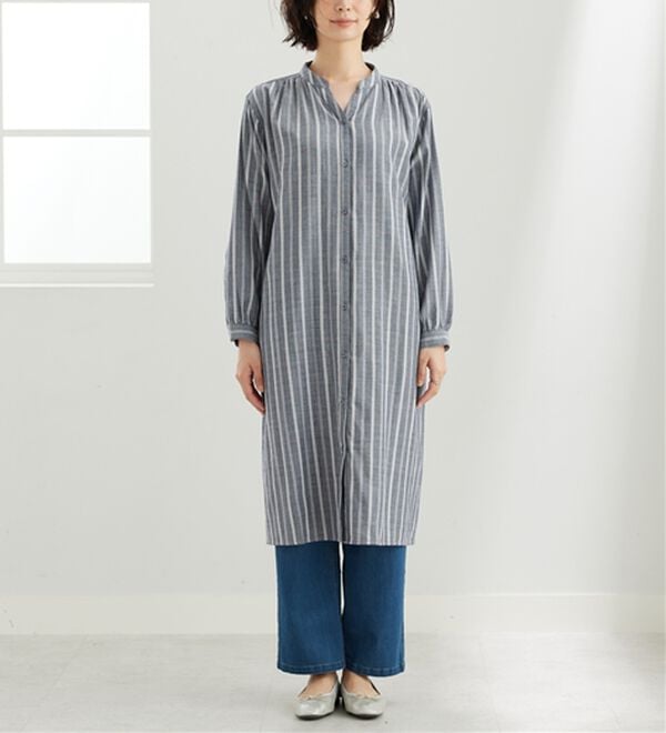 BELLUNA（ベルーナ）の「綿100％ダブルガーゼ素材ワンピース（その他ワンピース）」｜詳細画像