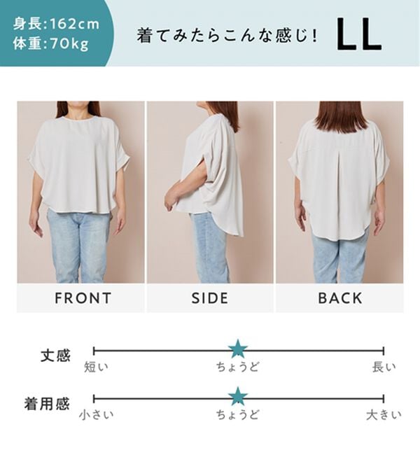 Viola e Viola（ヴィオラ エ ヴィオラ）の「華奢見えドルマンスリーブブラウス（ブラウス）」｜詳細画像