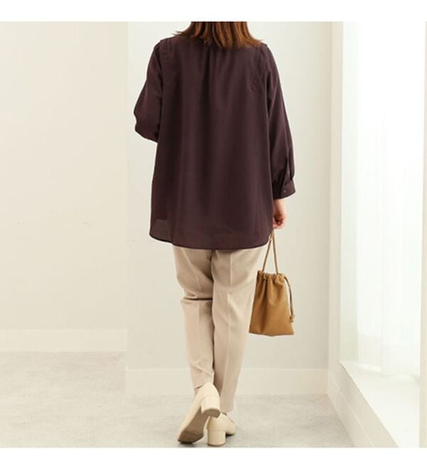 BELLUNA（ベルーナ）の「ダブルクロスベルト付テーパードパンツ（テーパードパンツ）」｜詳細画像