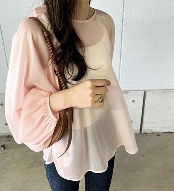 GeeRA（ジーラ）の「バックリボンシアーブラウス（ブラウス）」｜詳細画像