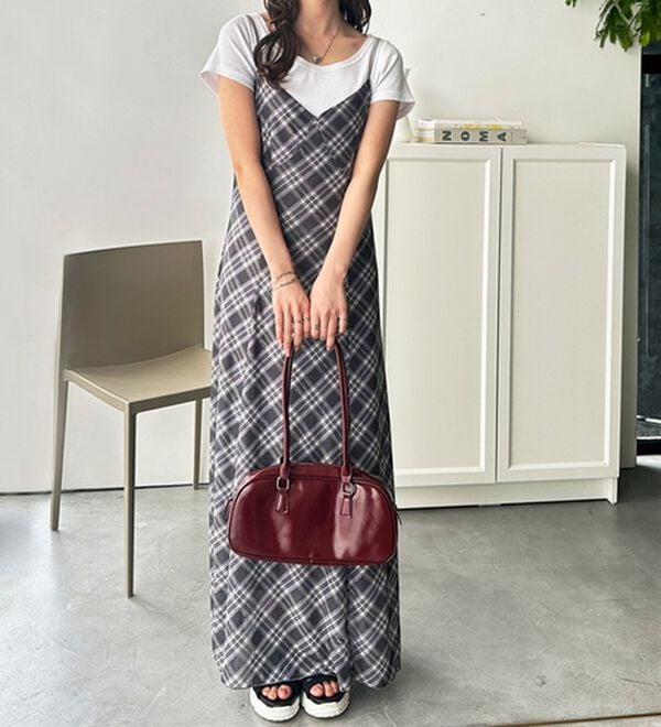 GeeRA（ジーラ）の「シアーチェックキャミワンピース（その他ワンピース）」｜詳細画像