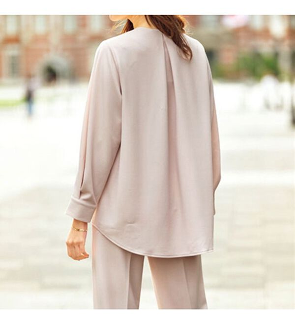 BELLUNA（ベルーナ）の「快適ストレッチ！パール調デザインセットアップ（セットアップ）」｜詳細画像