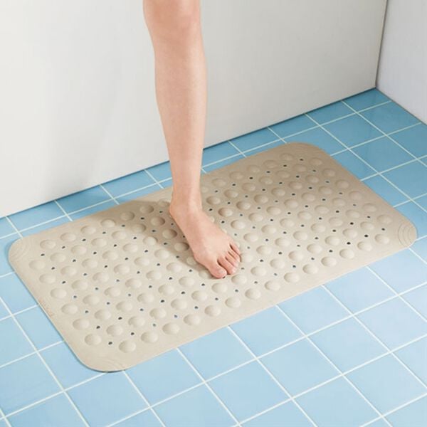 「すべりにくいお風呂場マット（バス用品）」｜ベージュ