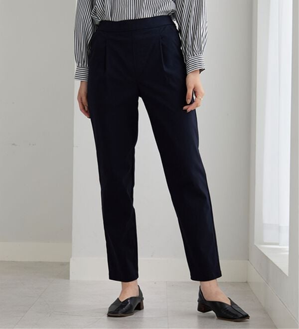 BELLUNA（ベルーナ）の「チノ見えストレッチ素材テーパードパンツ（テーパードパンツ）」｜詳細画像