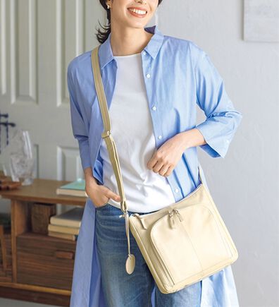 ルフラン（ルフラン）の「＜ズッケロ＞さっと取り出せる牛革バッグ（ショルダーバッグ）」