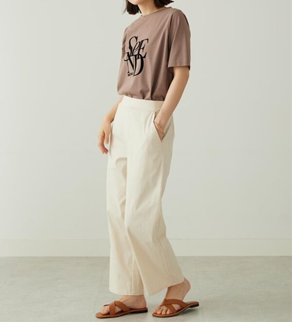 BELLUNA（ベルーナ）の「のびのびストレッチ美脚ストレートパンツ（ワイドパンツ・ガウチョ）」｜詳細画像