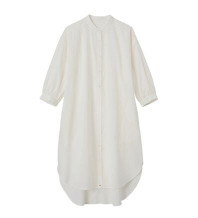 RANAN（ラナン）の「綿１００％　ロング丈シャツブラウス（チュニック）」