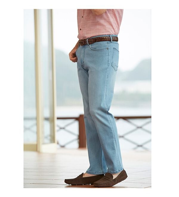 「【３本組】定番！柔らかラクラクジーンズ（メンズデニムパンツ）」｜詳細画像