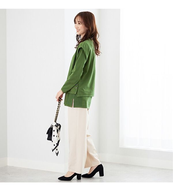 BELLUNA（ベルーナ）の「ベスト付ニットチュニックアンサンブル（アンサンブル）」｜詳細画像