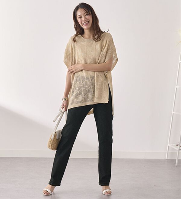 BELLUNA（ベルーナ）の「新！スーパーストレッチ素材デニムパンツ（フルレングスパンツ）」｜詳細画像