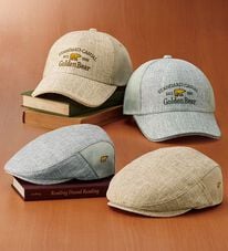 「＜ゴールデンベア＞リネンタッチ爽やかキャップ＆ハンチング（メンズ帽子）」