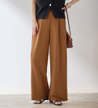 Viola e Viola（ヴィオラ エ ヴィオラ）の「ひんやり！なめらかダンボールワイドパンツ（ワイドパンツ・ガウチョ）」