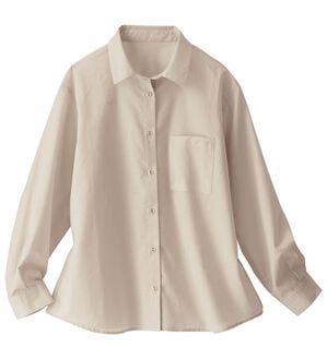 BELLUNA（ベルーナ）の「《ＨｕｇＲｅａｍコットン》チェック柄サマーシャツ（シャツ）」｜グレージュ