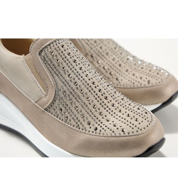 BELLUNA（ベルーナ）の「４Ｅ厚底ビジュースリッポン（スリッポン）」｜詳細画像