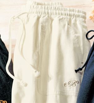 ルフラン（ルフラン）の「選べる！やわらか楽ちんパンツ（フルレングスパンツ）」｜オフ白