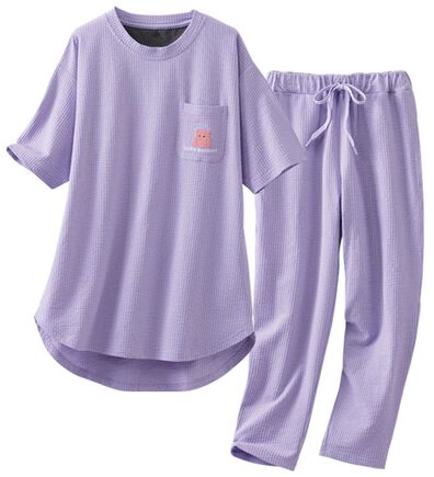 LAVIENNE（ラヴィエンヌ）の「＜遠赤外線ウェア＞ゆるスイミーサッカーセットアップ（パジャマ・ルームウェア）」