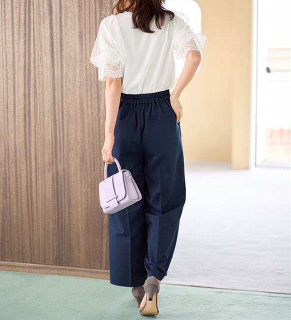 alotta（アロッタ）の「上品袖レース使いプルオーバー（カットソー）」｜詳細画像