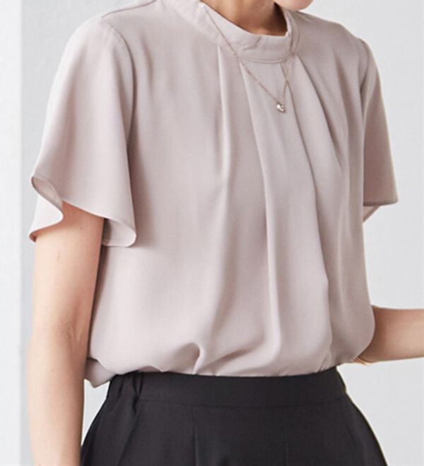 RANAN（ラナン）の「【新色追加】機能付タックデザインブラウス（ブラウス）」｜詳細画像