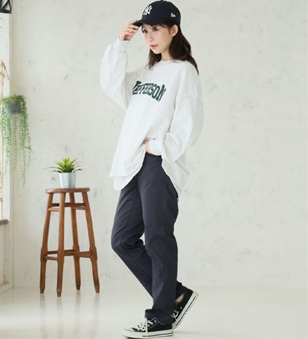 A HAPPY MARILYN（アハッピーマリリン）の「【Ｌ～５Ｌ】楽・暖・美脚！ストレッチ裏起毛パンツ（フルレングスパンツ）」｜詳細画像