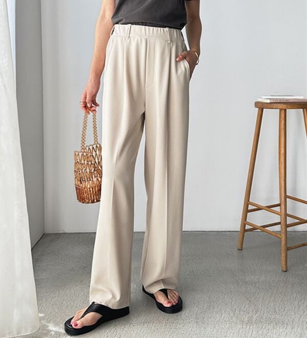 GeeRA（ジーラ）の「美脚魅せタックワイドスラックスパンツ（ワイドパンツ・ガウチョ）」｜詳細画像