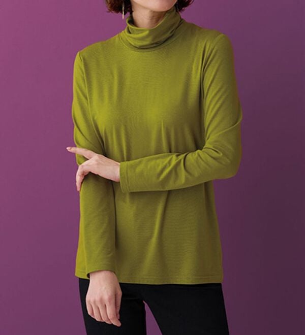 BELLUNA（ベルーナ）の「なめらかテンセル（ＴＭ）繊維ストレッチプルオーバー（カットソー）」｜詳細画像