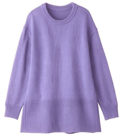 alotta（アロッタ）の「裾リブ切替ゆるニットチュニック（チュニック）」