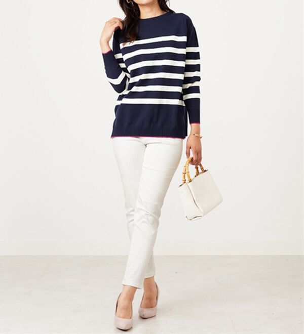 BELLUNA（ベルーナ）の「毛玉になりにくい！ニットプルオーバー（ニット・セーター）」｜詳細画像