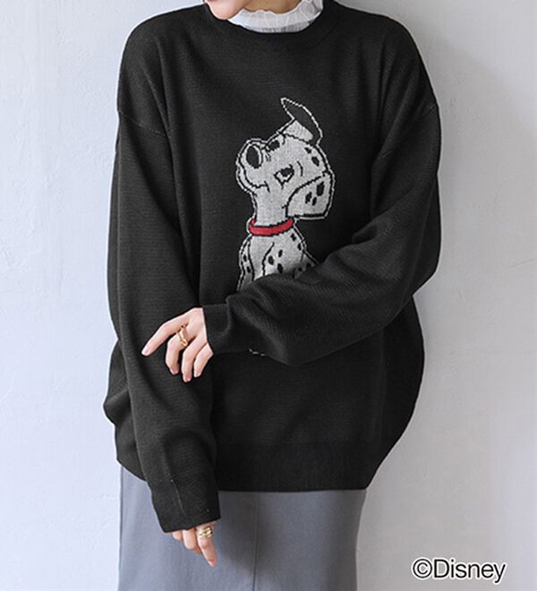 BELLUNA（ベルーナ）の「＜Ｄｉｓｎｅｙ＞【１０１匹わんちゃん】ジャカードゆったりセーター（ニット・セーター）」｜詳細画像