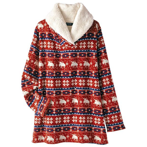 BELLUNA（ベルーナ）の「＜ｍｏｚ＞ノルディック柄ルームウェア上下セット（パジャマ・ルームウェア）」｜詳細画像