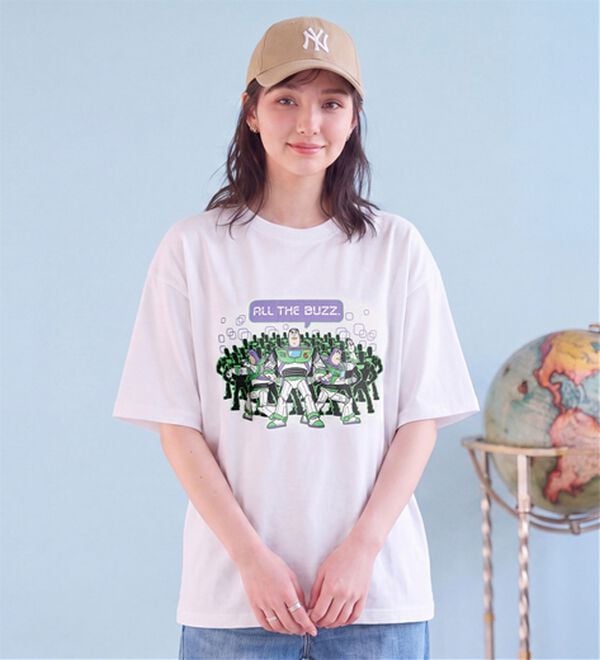 「＜Disney＞【トイ・ストーリー5】プリントワイドTシャツ（カットソー）」｜詳細画像
