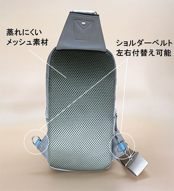 「＜ハッシュパピー＞配色デザインバッグ（メンズボディバッグ・ウエストポーチ）」｜詳細画像