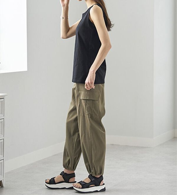 BELLUNA（ベルーナ）の「ヒンヤリ綿１００％大人顔タンクトップ（タンクトップ・キャミソール）」｜詳細画像